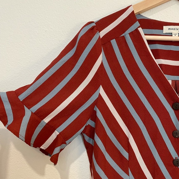 NWOT Monteau Peplum Blouse - Picture 3 of 6